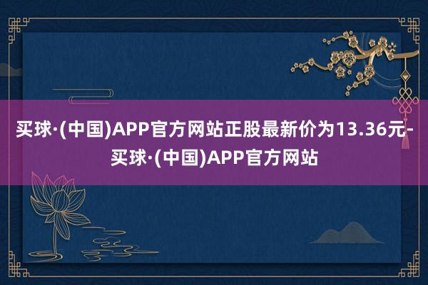 买球·(中国)APP官方网站正股最新价为13.36元-买球·(中国)APP官方网站