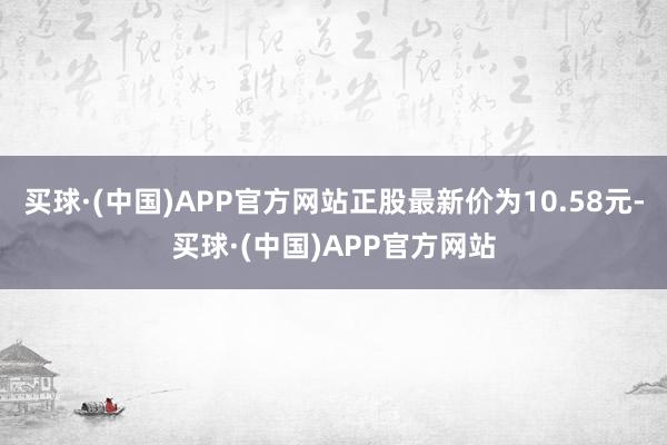 买球·(中国)APP官方网站正股最新价为10.58元-买球·(中国)APP官方网站