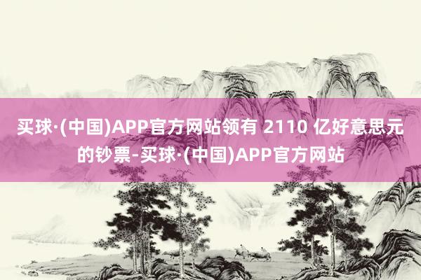 买球·(中国)APP官方网站领有 2110 亿好意思元的钞票-买球·(中国)APP官方网站