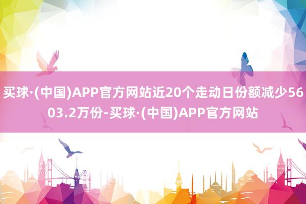 买球·(中国)APP官方网站近20个走动日份额减少5603.2万份-买球·(中国)APP官方网站