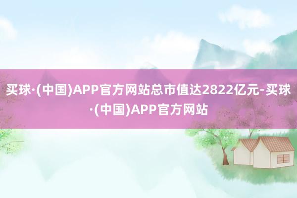 买球·(中国)APP官方网站总市值达2822亿元-买球·(中国)APP官方网站