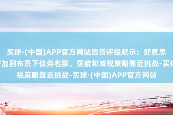 买球·(中国)APP官方网站惠誉评级默示：好意思国赤字雄伟、债务职守加剧布景下债务名额、拨款和减税策略靠近挑战-买球·(中国)APP官方网站